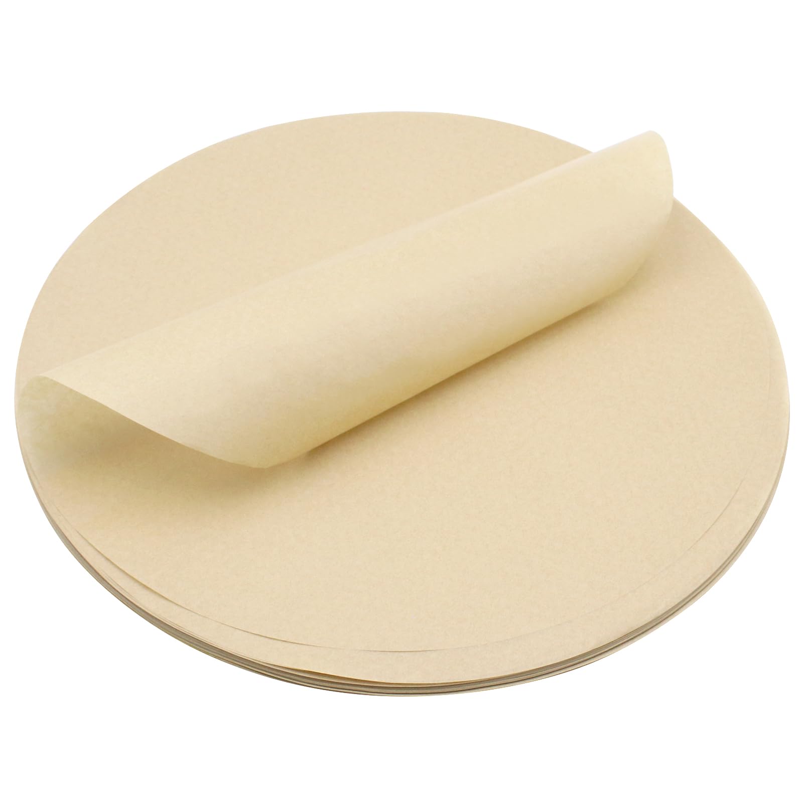 150 unidades de papel de horno redondo, 28 cm, papel para hornear, para freidora de aire, sartén, horno, pizza