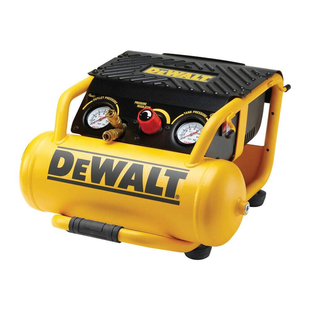 DeWalt DPC10RC - Compresor de 10 bares, motor de arranque ligero de 2,0 CV, motor sin aceite, incluye 10 m de línea de aire, 10 L, 1500 W, 230 V