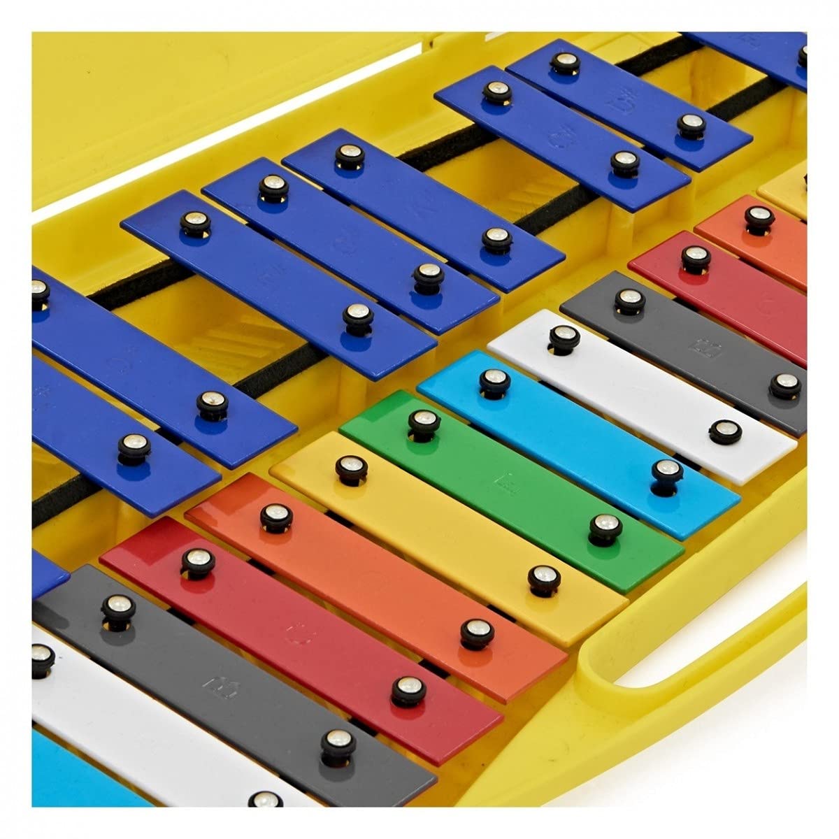 Glockenspiel a 25 note con tasti arcobaleno di Gear4music