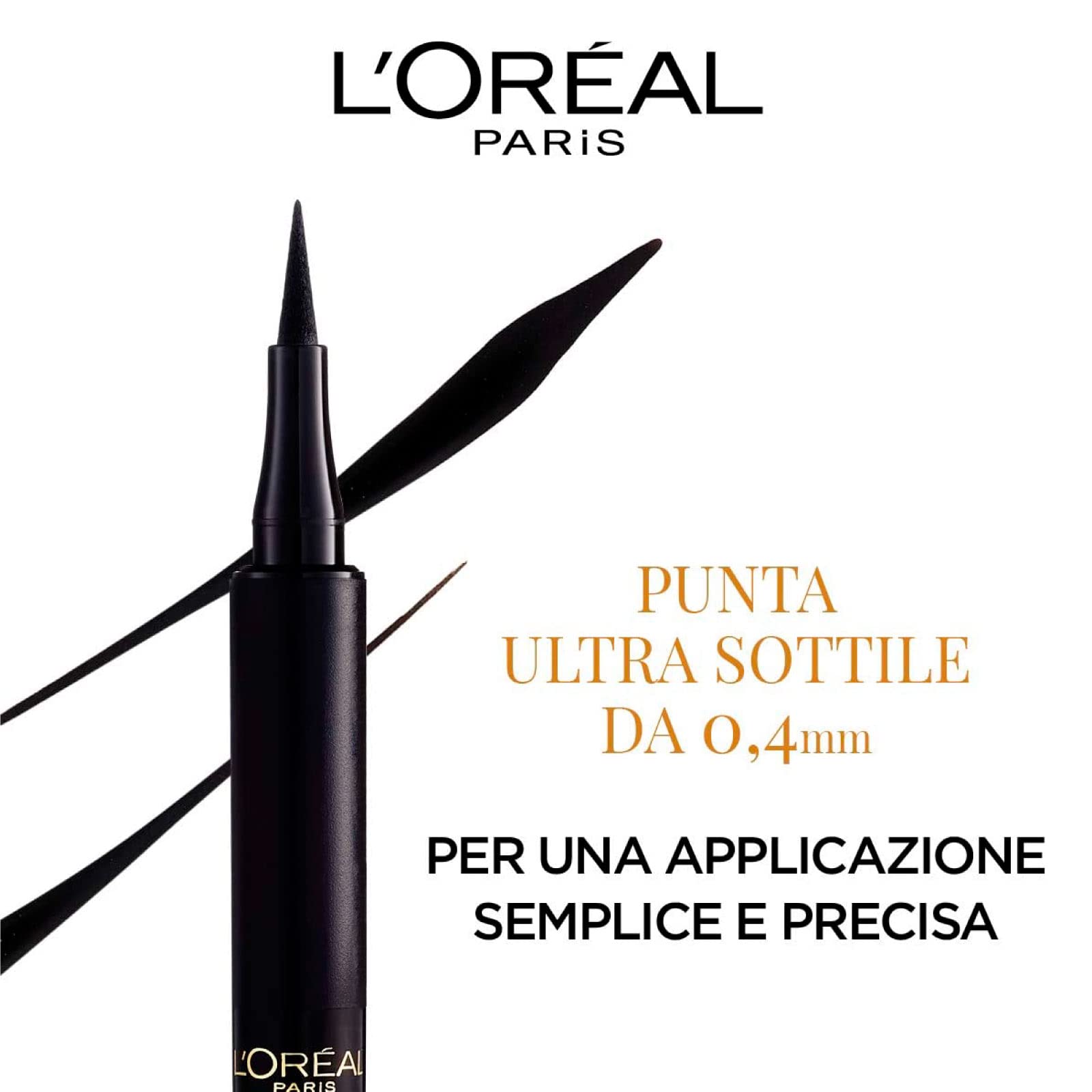 L'Oréal Paris Perfect Slim Superliner Eyeliner Penna Waterproof a Lunga Tenuta con Punta Ultra Sottile Applicazione Facile Linee Precise Tratto Leggero Modulabile Colore 01 Intense Black - 2 Cosmetici