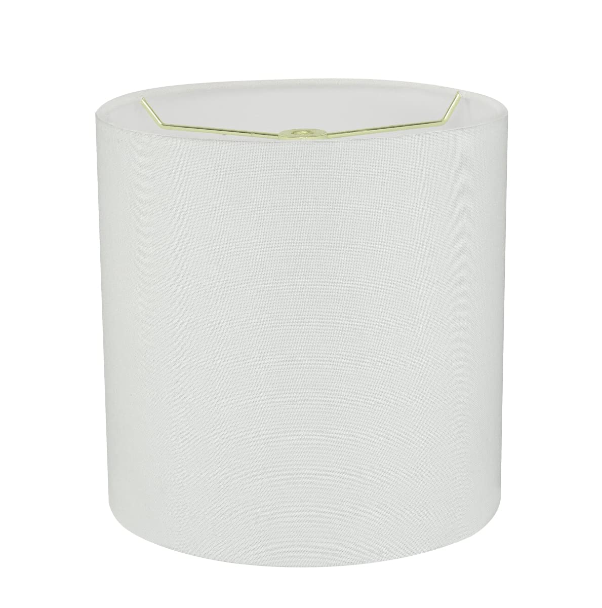 Aspen Creative 31227A, Transitional Drum (Cylinder) Shaped Spider Construction Lamp Shade in White, 8" wide (8" x 8" x 8")