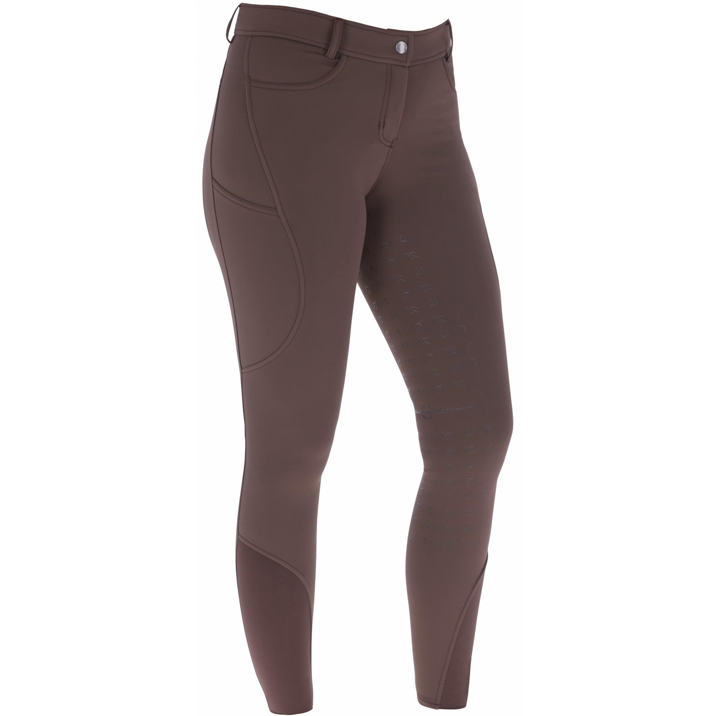 Covalliero - Damen Reithose Silikon Vollbesatz | Reitleggings mit 2 Handytaschen | Herbst & Winter Reiterhose | atmungsaktiv & elastisch | Reitbekleidung in vielen Farben & Größen