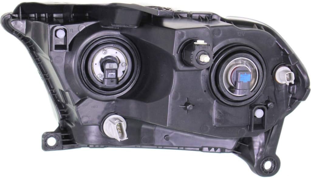 CarLights360 For 2011-2013 Dodge Durango Headlight Driver and Passenger Side DOT Certified Bulbs Included CH2502228 CH2503228-Replaces 55079367AC, 55079366AC; Chrome Trim