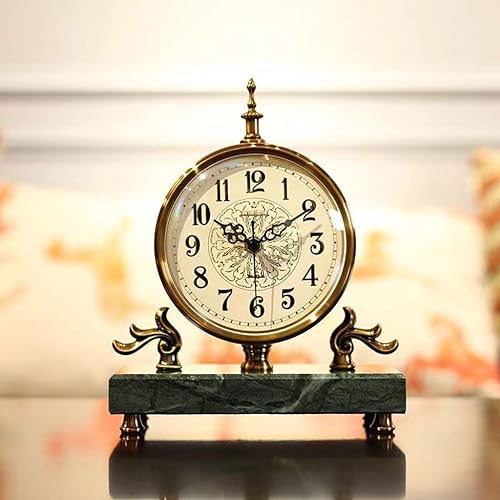 Miniatura 7 de Reloj de mesa europeo retro creativo reloj de escritorio ornamentos hogar sala de estar escritorio reloj decoración reloj reloj de escritorio
