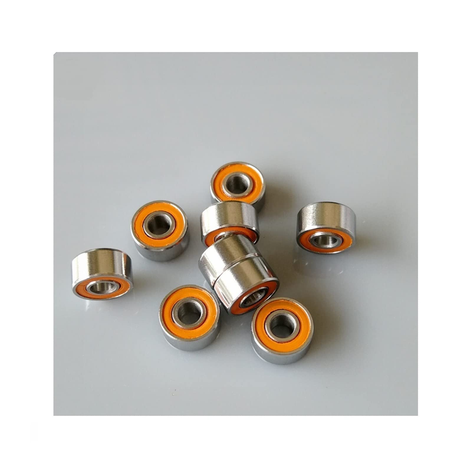 JEEFUSE 10Pcs S694 2RS CB 4x11x4mm Stainless Steel Hybrid Ceramic Ball Bearing 694 ABEC-7 for Fishing Reel Bearing