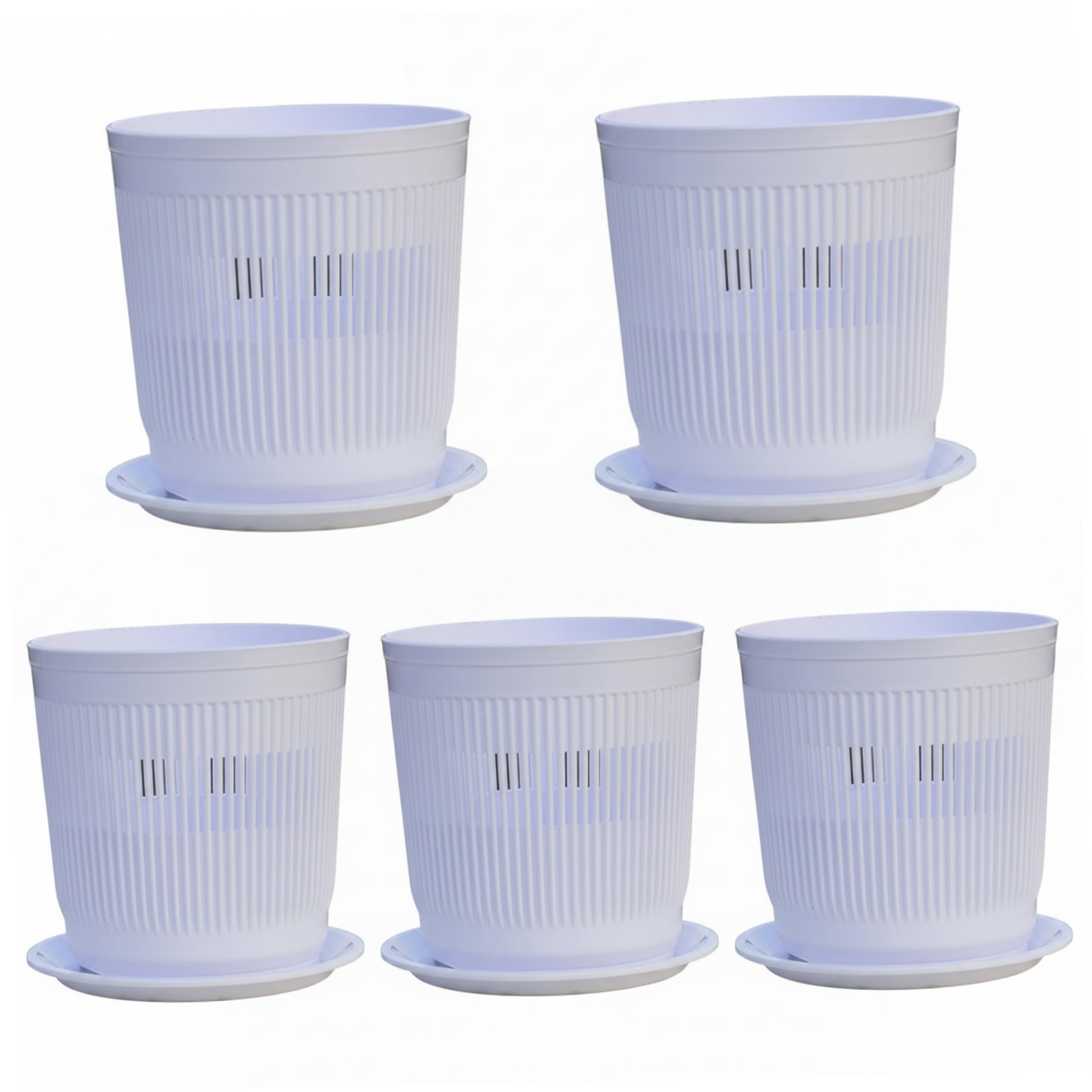 Pot à orchidée en plastique perforé de 10cm avec soucoupe pour rempotage réussi