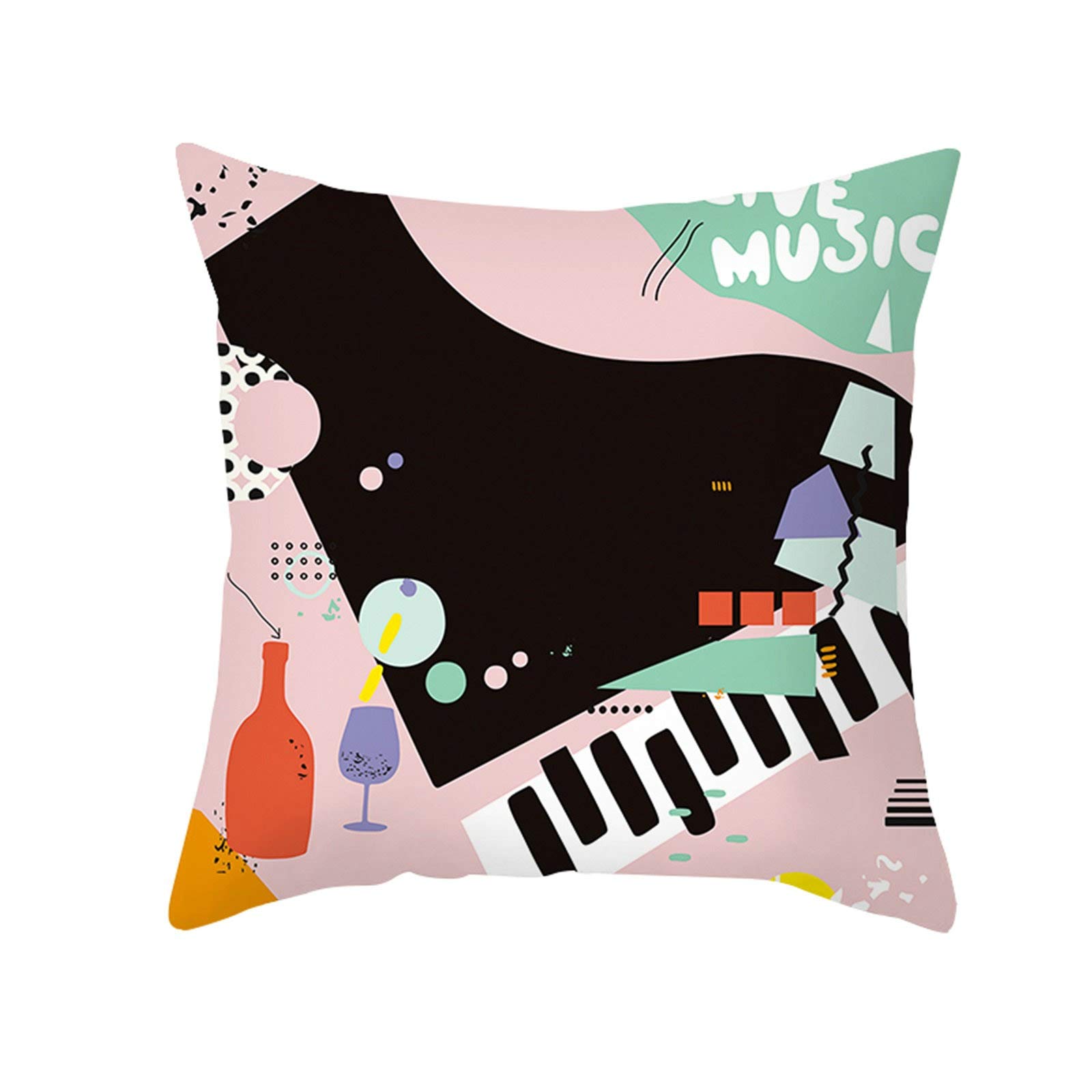 Taie D'oreiller 45x45cm Coton Africain Multicolore – Housse Coussin Déco Ethnique Fait Main