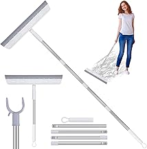 Professional Windshield Wiper Blade Window Puller with 61" Extension Rod Telescopic Cleaner for Indoor Outdoor High Windows Glass Cleaning Tools with Heads