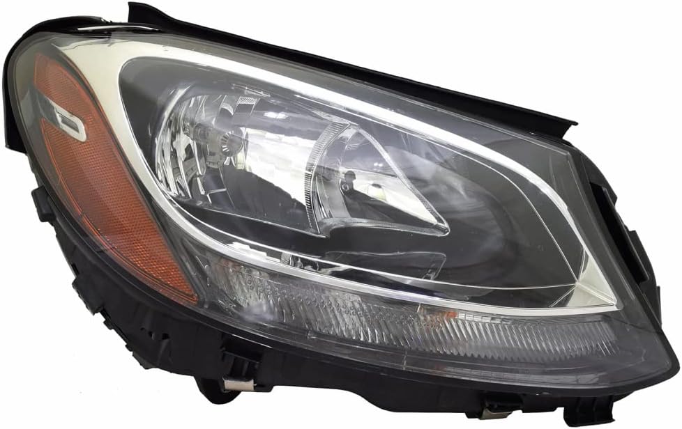 CarLights360 For Mercedes-Benz Headlight Assembly C300 2015 2016 2017 Pair Driver and Passenger Side Sedan | CAPA Certified For MB2502220