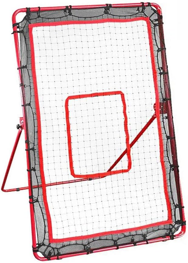 Rebounder Net, Portable Adjustable Angle Baseball and Softball Return Screen Pitching Practice Target for Backyard, Park, Residential
