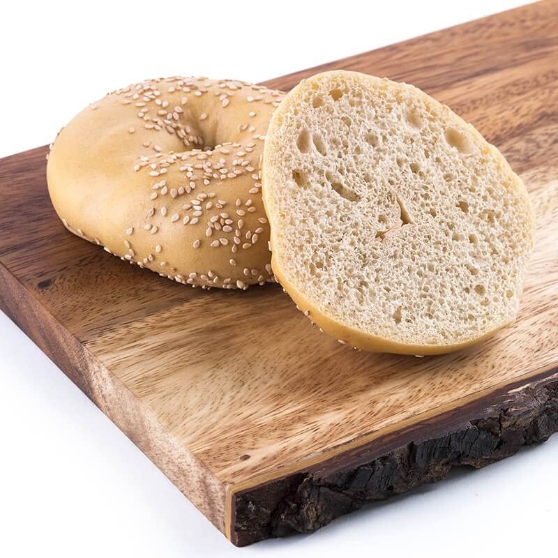 Miniatura 6 de Grandes bagels de sésamo bajos en carbohidratos, aptos para veganos, kosher, servidos frescos, sin OMG, dieta baja en carbohidratos, perfectos para