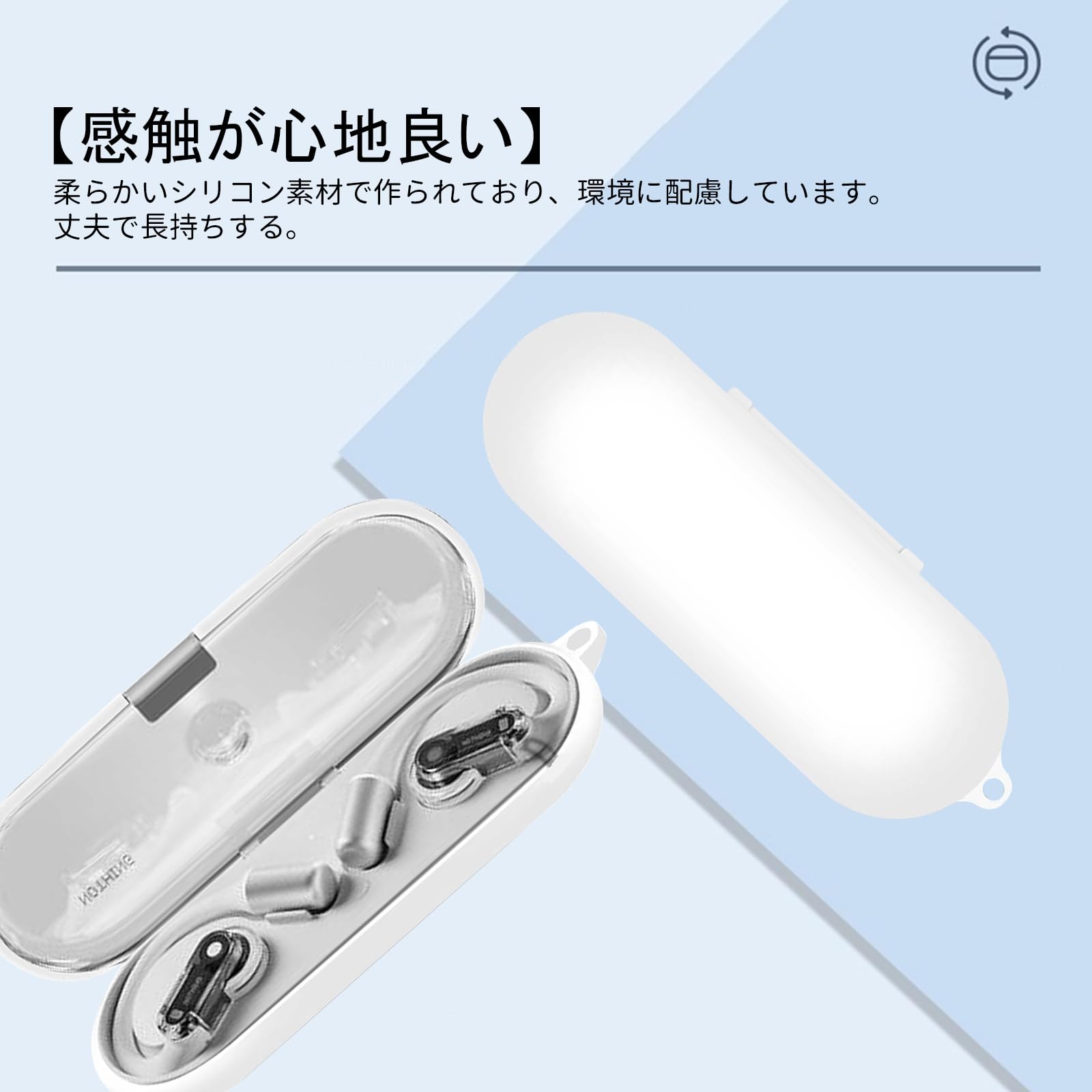 Nothing ear (open)　シリコンケース付き Amazon | Nothing Ear (open)用 ケース 全面保護カバー シリコン