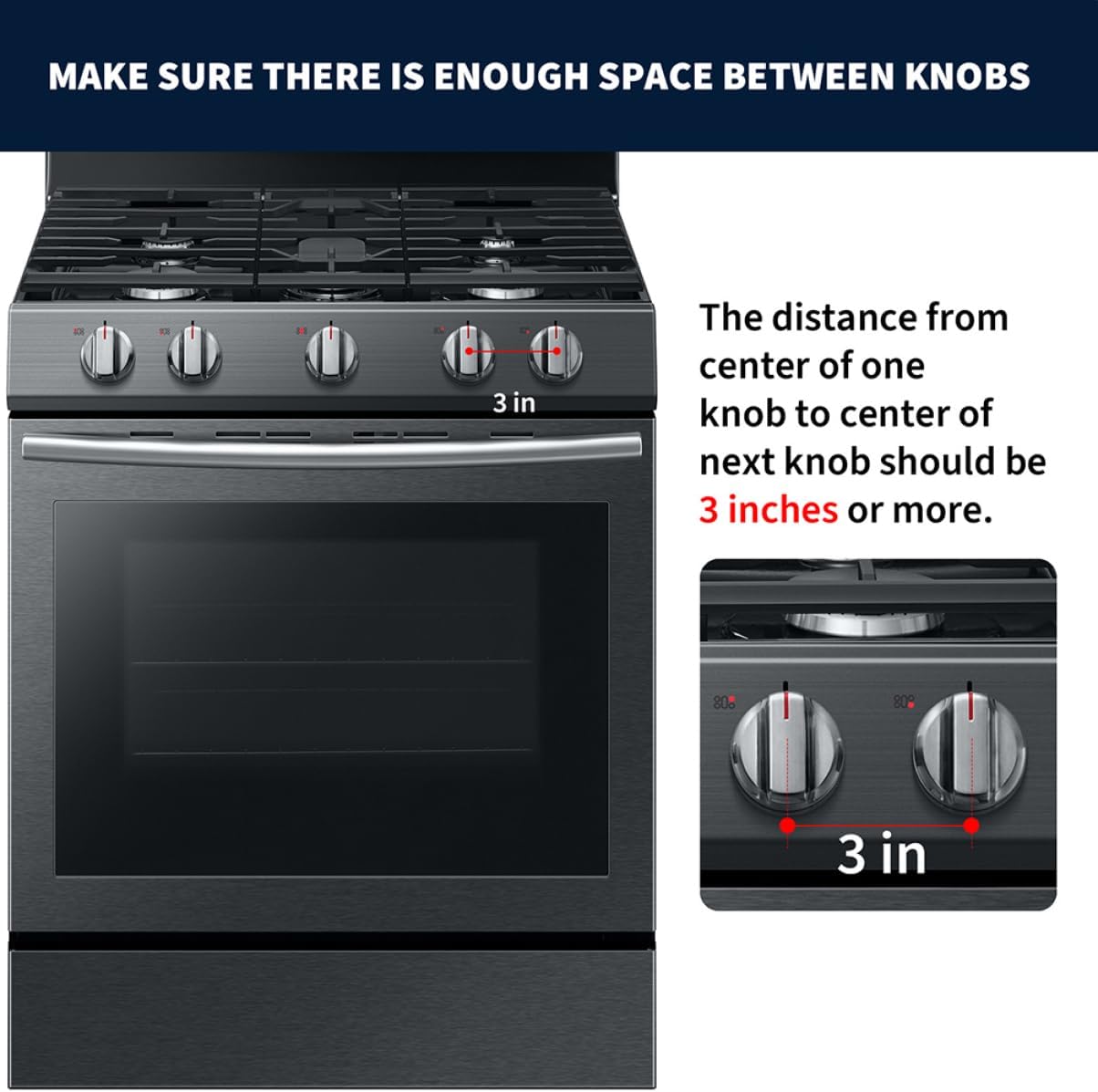 24pcs Stove Knob Covers Safety Gas Knob Protectors for Kitchen Appliances Easy Installation Material Fit for Gas Stoves