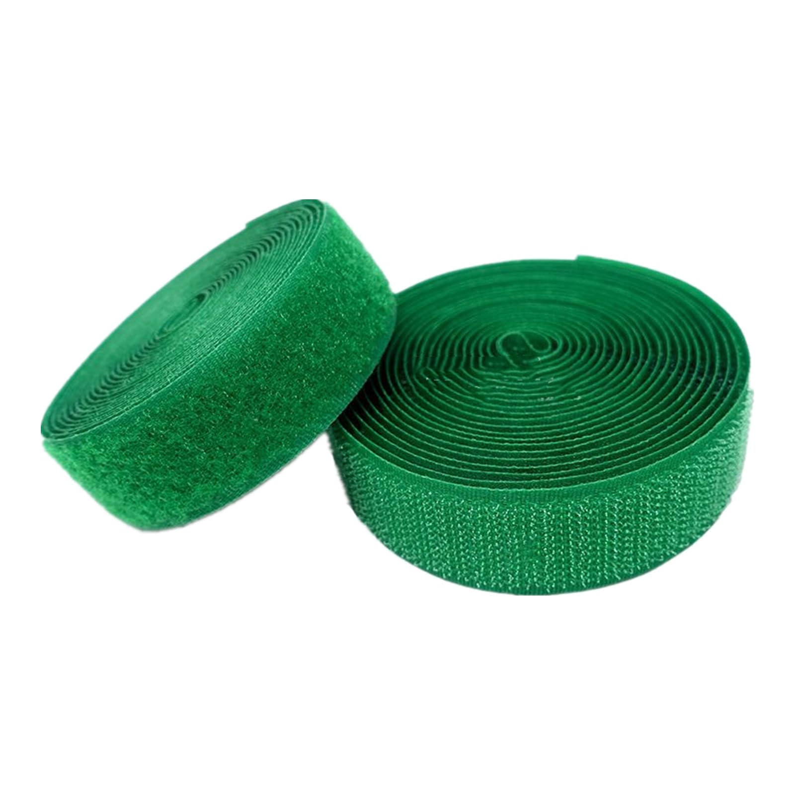 25mm Width Green Sew On Hook and Loop Tape Non-Adhesive Back Nylon Sewing Fastener Strips Interlocking Fabric Tape for Clothing Shoes Backpacks DIY Project