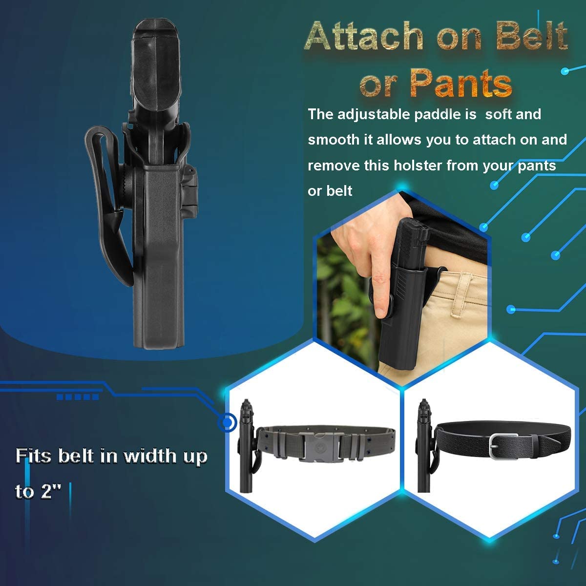 1791 GUNLEATHER 4-Way XDS Holster - OWB & IWB Right Handed Leather