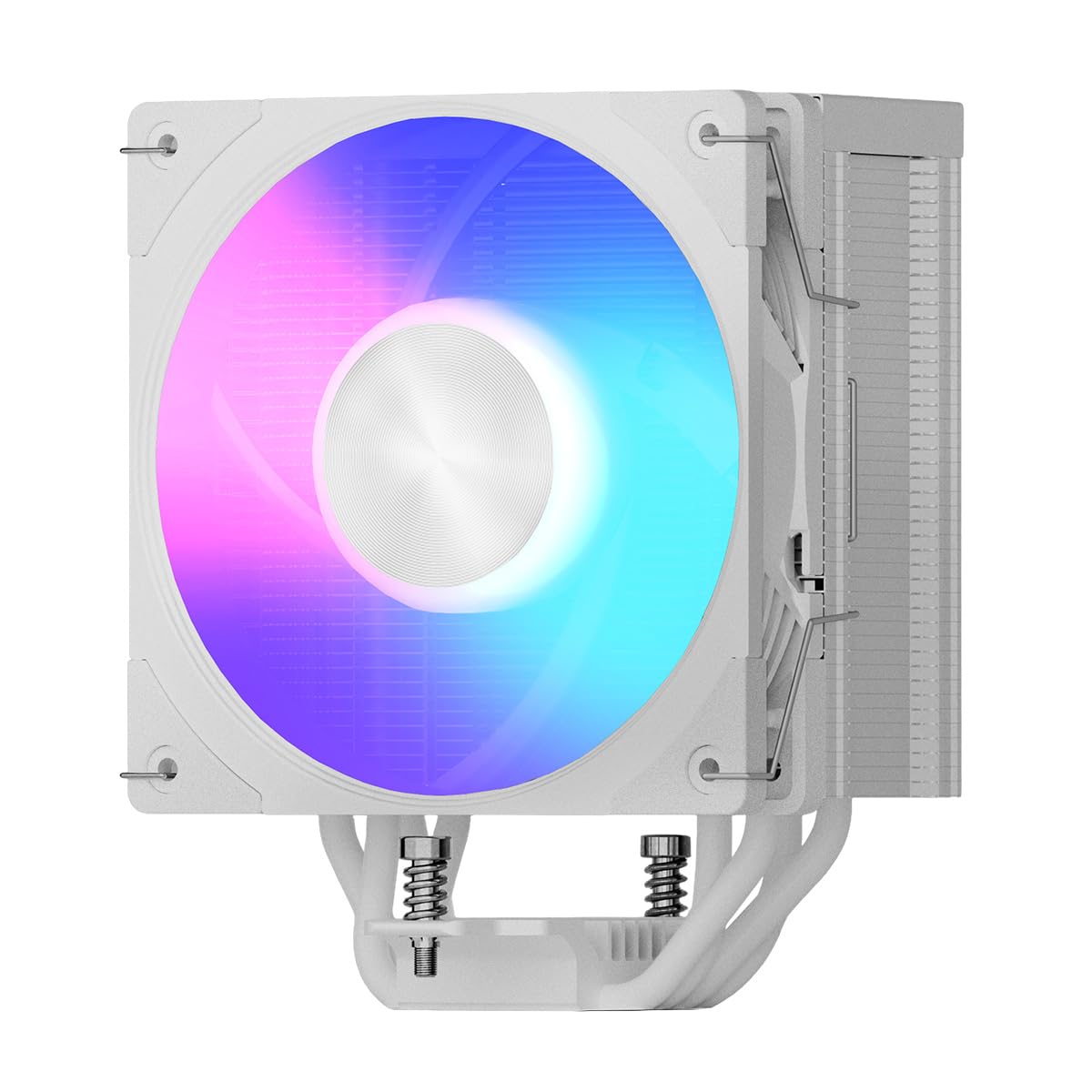 MODECOM Volcano 0C T202 LCD ARGB - Enfriador de aire para CPU con pantalla digital LCD y ventilador de 120 mm, silencioso, para carcasa de juegos, alta capacidad de refrigeración para procesadores
