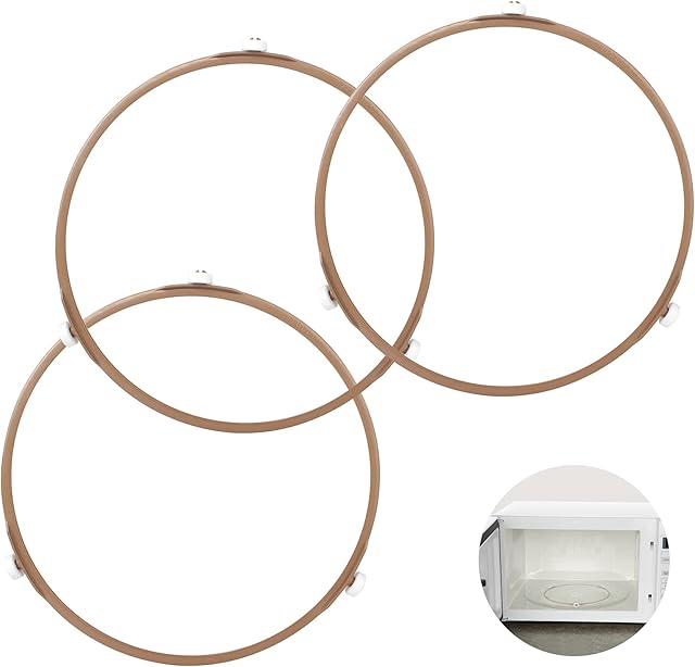 3Pcs Microwave Tray Ring Microwave Turntable Roller Ring Universal Microwave Rotating Ring Oven Swivel Ring Turntable Support Ring for Microwave