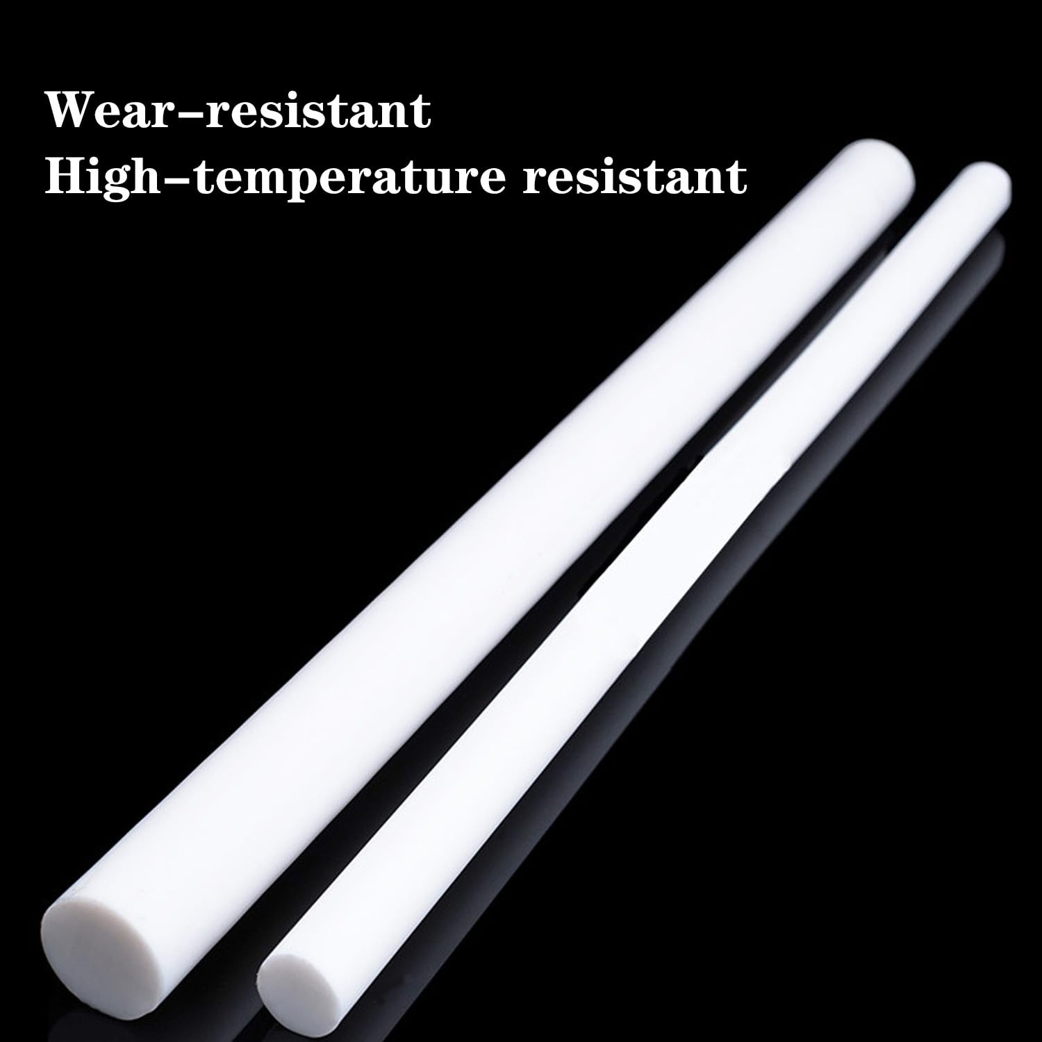 Barra PTFE Teflon Diámetro 65mm | Barra PTFE Teflon,Deslizamiento Fiable,Durabilidad y Propiedades Estables,Aislamiento Eléctrico Fiable,Bricolaje