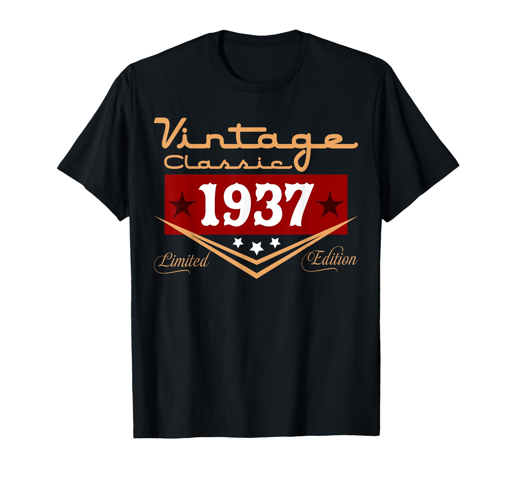 Vintage 89th Birthday Decorations Vintage 1937 89 Years Old T-Shirt