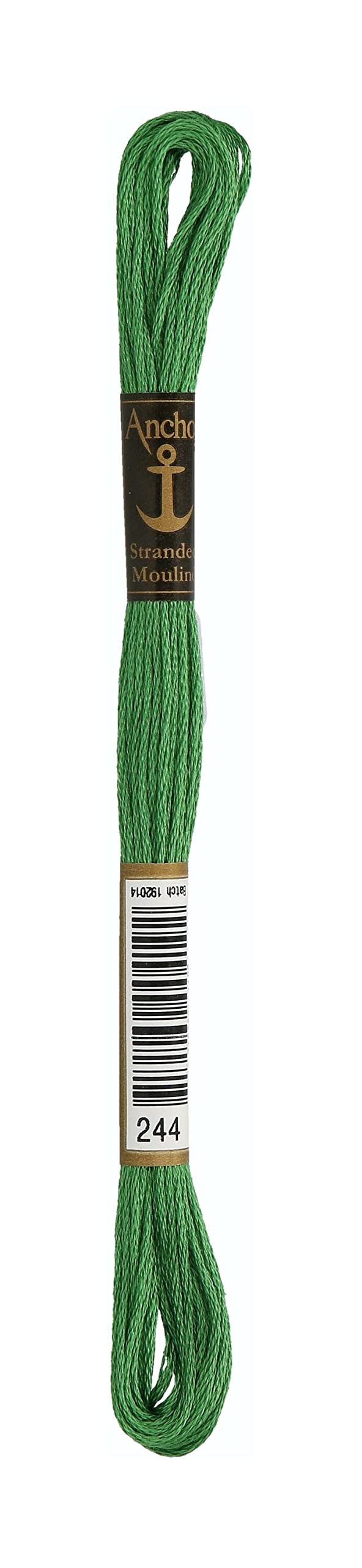 Anchor 4635000 100% Cotton Embroidery Thread, Cotton, 00244 Farngrün, farngrün
