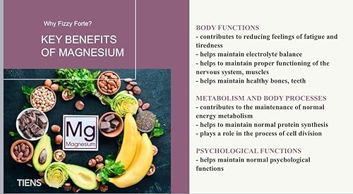 Miniatura 4 de Tiens Suplemento alimenticio de magnesio con vitaminas y minerales, tabletas espumosas TIENS (2.96oz) - Magnesio, vitamina B2, extractos de albahaca