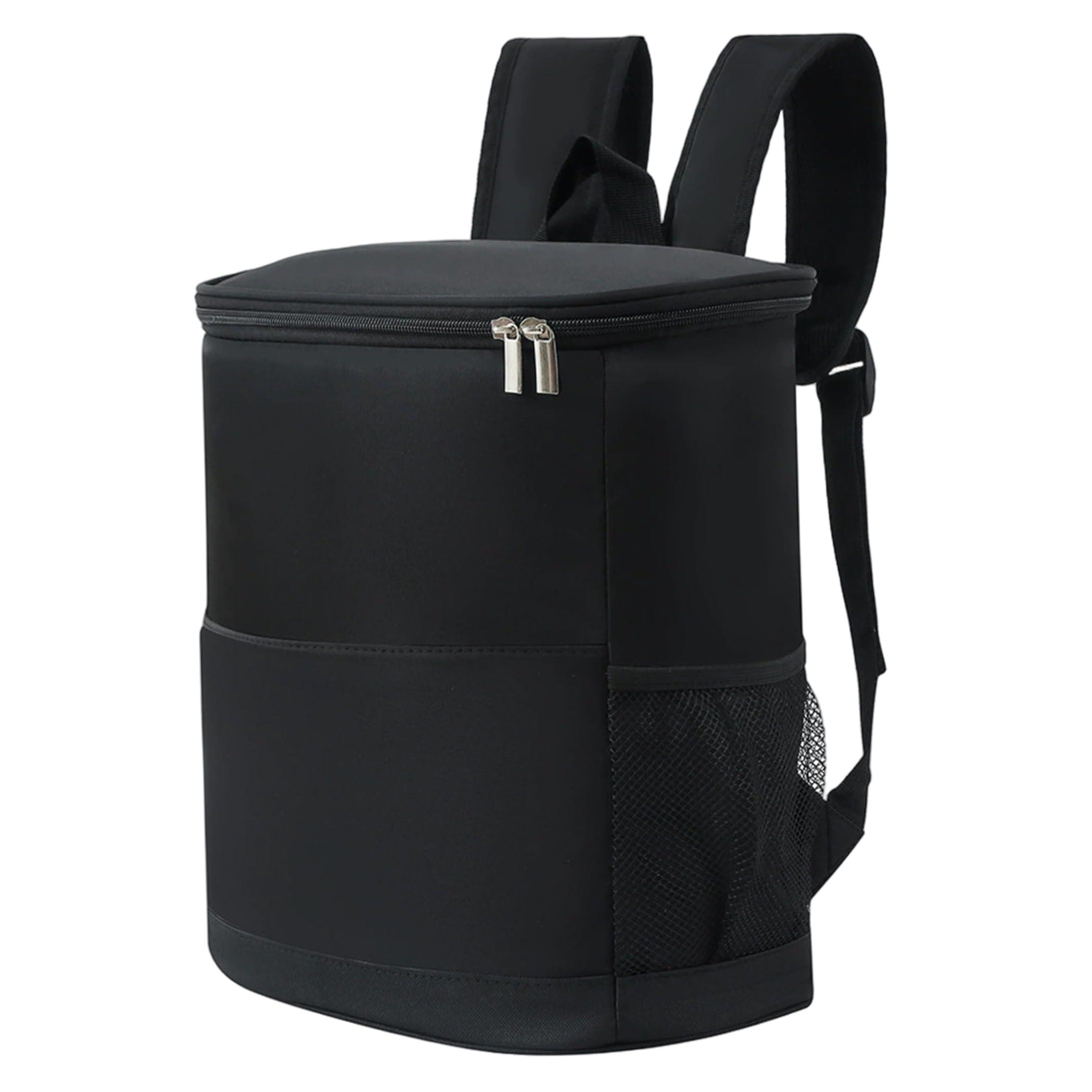 Mochila térmica con aislamiento, 15 l, a prueba de fugas, impermeable, bolsa para 20 latas con múltiples bolsillos para camping, senderismo, playa, compras, color gris