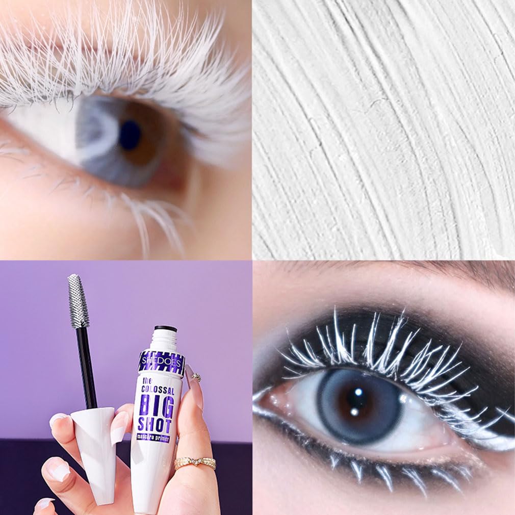 Amazon.co.jp: SHEDOESホワイトマスカラ コスプレ白睫毛 ウォーター