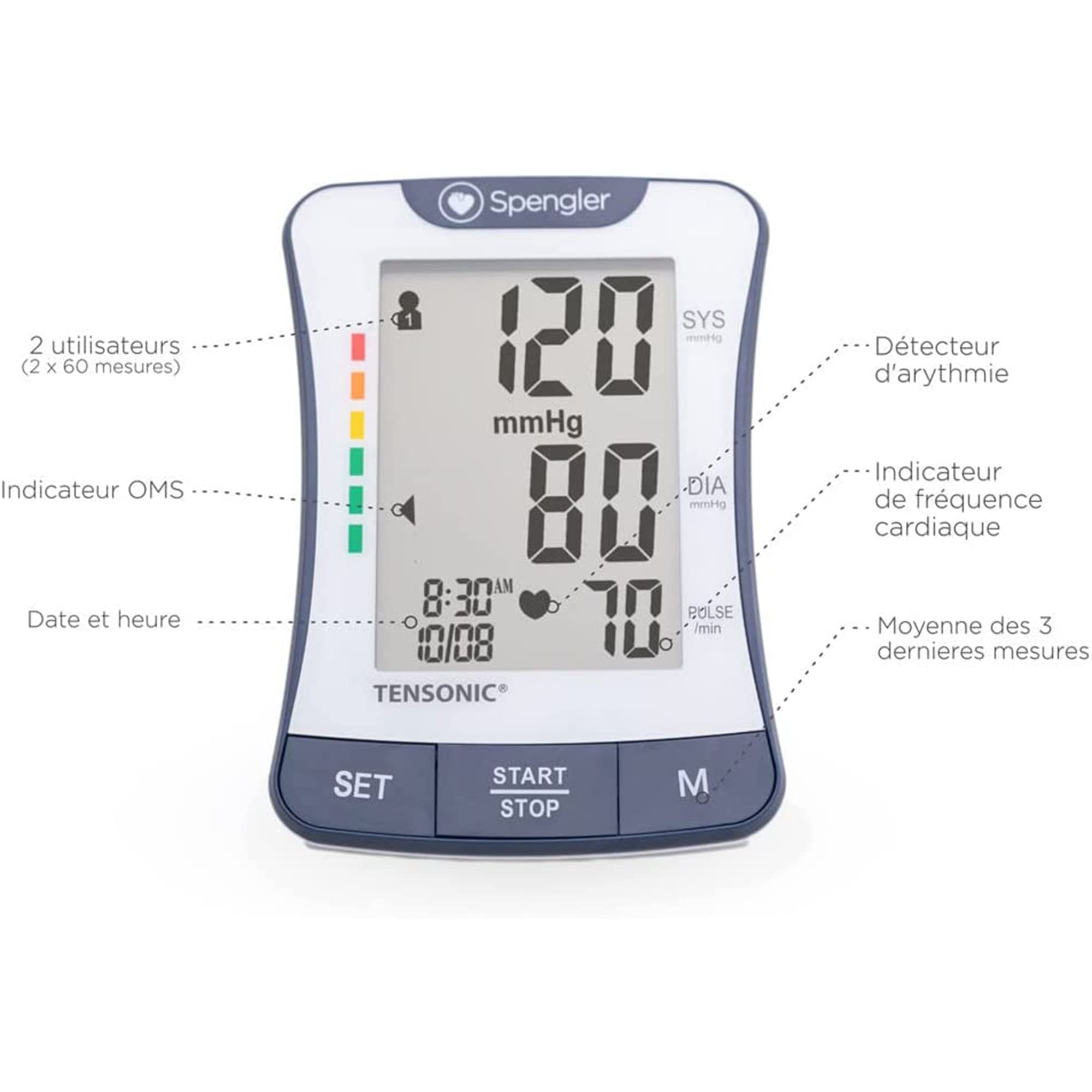 Spengler 527500 Tensonic braccio, sfigmomanometro digitale da adulto
