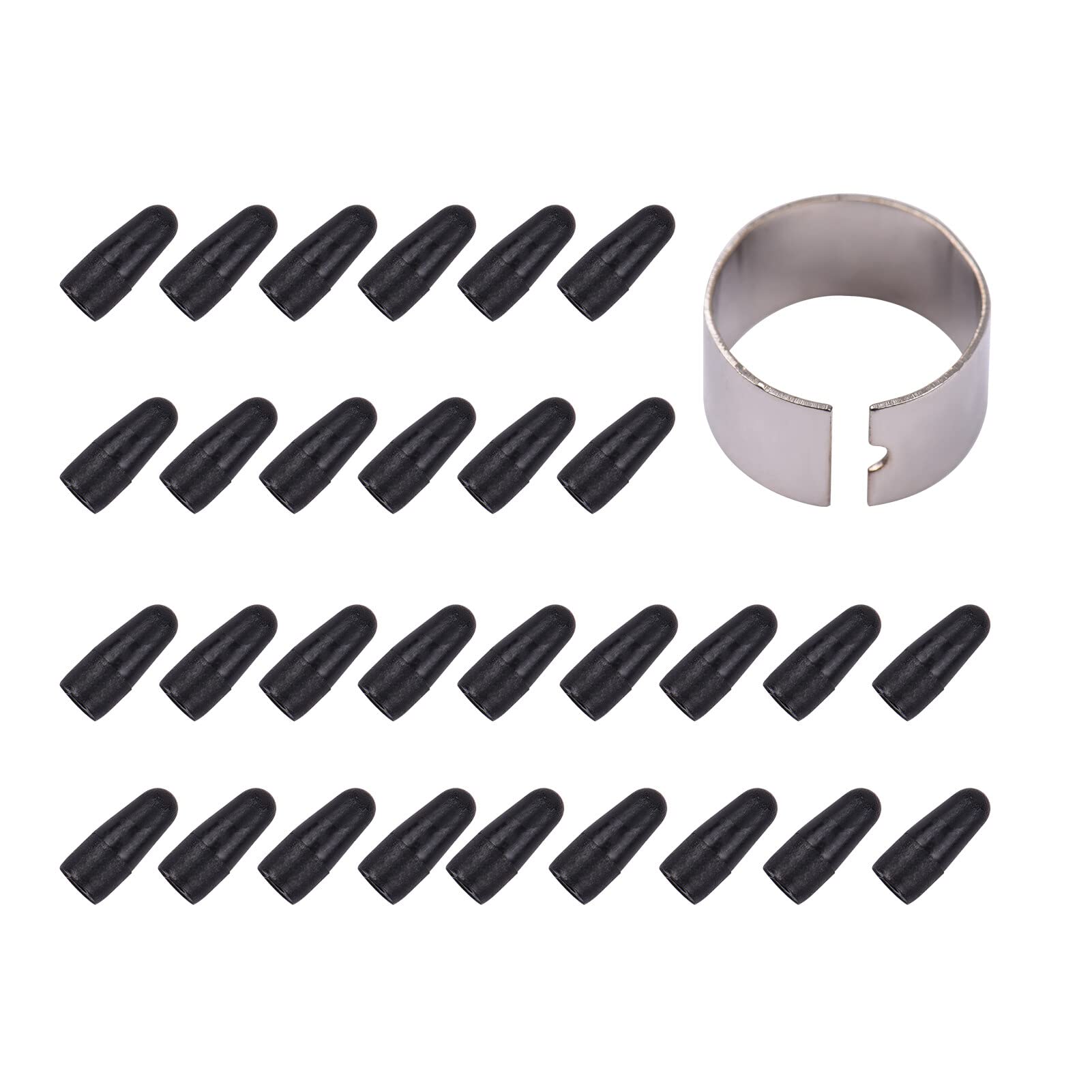 Irovami30pcs Replacement Nibs Pen Tips with Pen Clip Compatible with VINSA PEN-1 Graphics Drawing Tablet Stylus Black