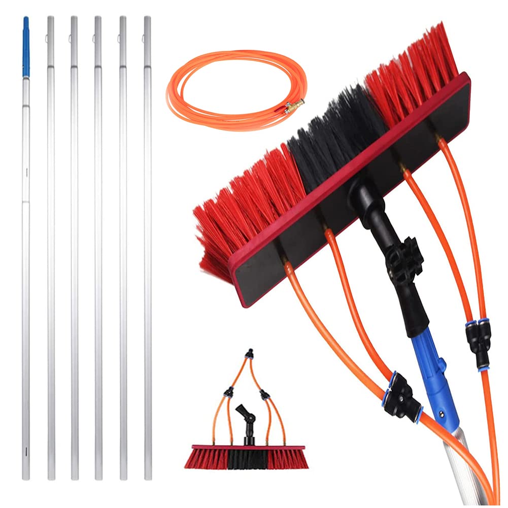 Perche d'extension de 5m pour brosse de nettoyage de panneaux solaires et vitrages