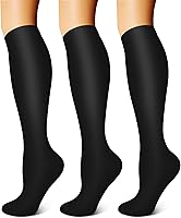 Vista 13 de FEYHAY Calcetines de compresión de cobre (3 pares) de 15-20 mmHg de circulación es la mejor atlética y diaria para hombres y mujeres, correr