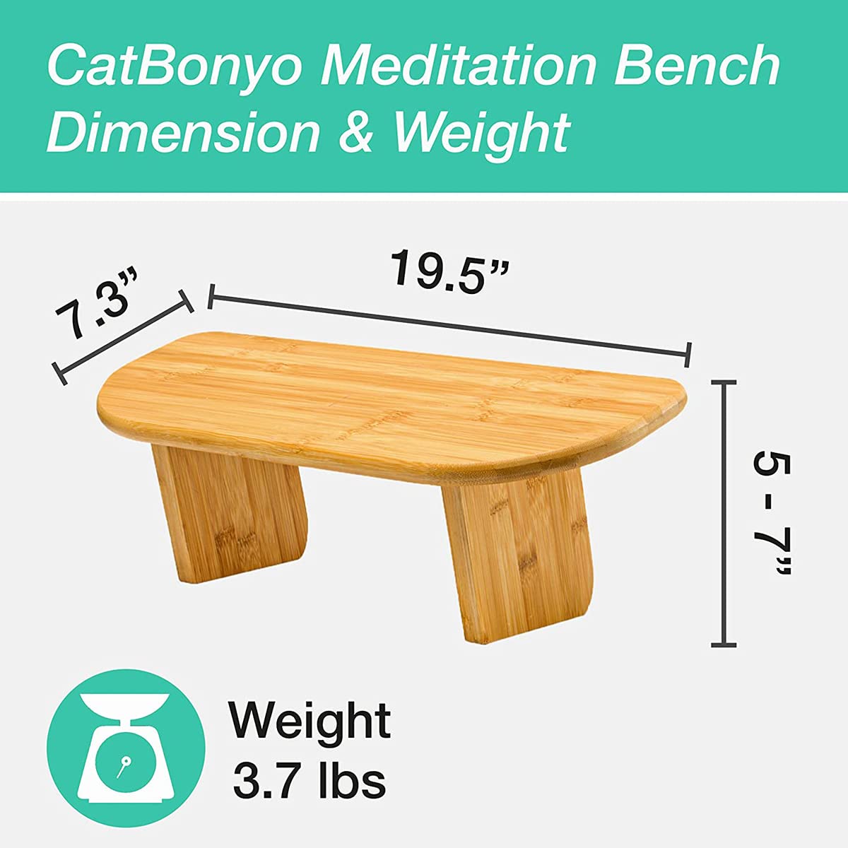 Meditatiebank - Opvouwbare Meditatiebank - Ergonomische Bamboe Meditatiekruk Stabiele Meditatiestoel Met Meditatiekussen Voor Knielen Zitten Diepere Langere Meditatie