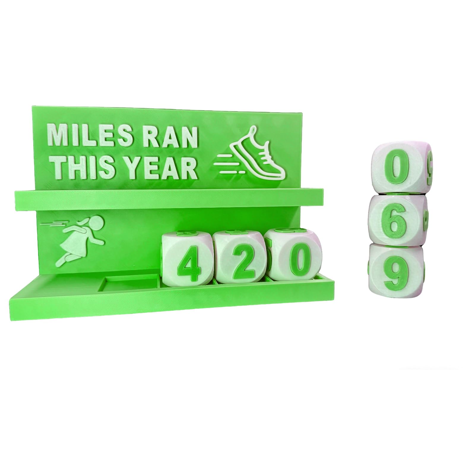 Buxuaaaa Progress Trackers Desk Running Pedometer and Goal Setter for Clear Visual Display of Achievements Runner Gift Running Distance Trackers