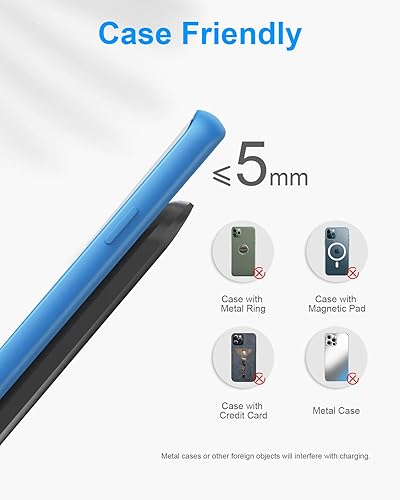 Miniatura 7 de Cargador inalámbrico rápido actualizado NANAMI, soporte de carga inalámbrica certificado Qi compatible con Samsung Galaxy S25/S24/S23/S22/S21/S20 y