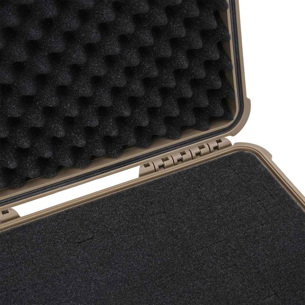 Valigetta Rigida Sabbia, 40,5 x 33 x 17,5 cm, in Polipropilene e ABS Impermeabile Antiurto, Organizer per Fotocamere e Borse Fotografiche, Viaggi, Outdoor, Protezione, Conservazione