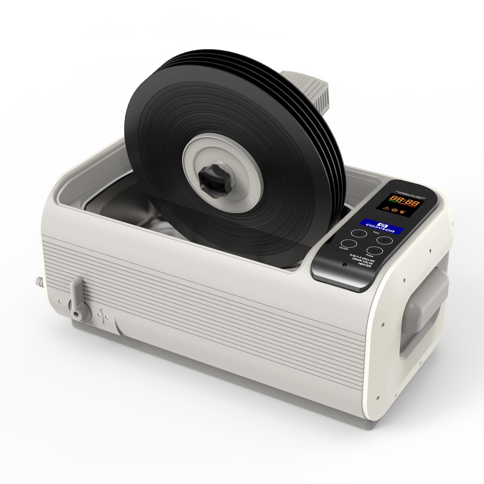 LifeBasis 6L Ultraschall Schallplattenreiniger Record mit Timer & Heizung | Professionelles Ultraschallreinigungsgerät 35kHZ 300W CD-4862 für Chirurgische Instrumente MechanischeTeile Laborgerät