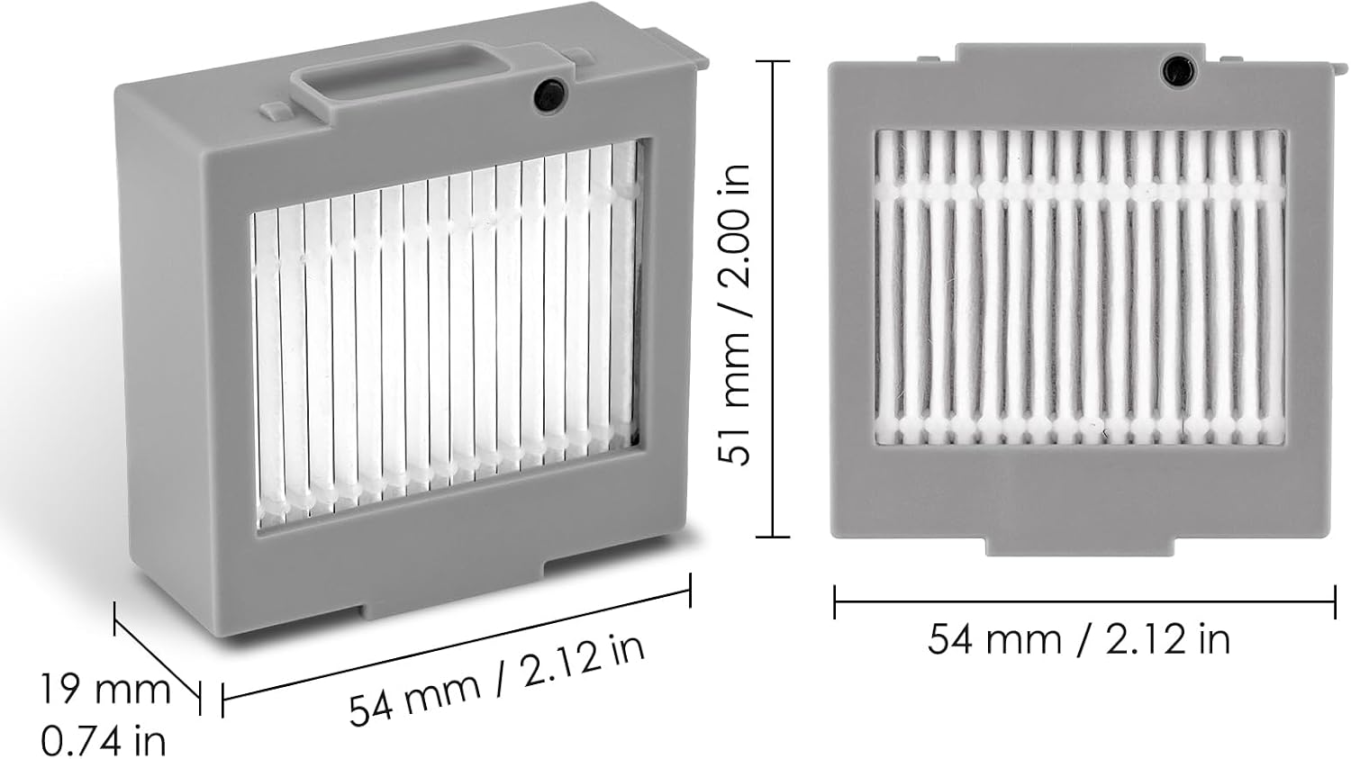 (3 Pack) Max 705 Vac Replacement HEPA Filters Compatible with iRobot Max 705 Vac/Plus 504 Vac Robot Vacuum Cleaner, Vacuum Filters, Canister Filters, Upright Filter, Filter Kit