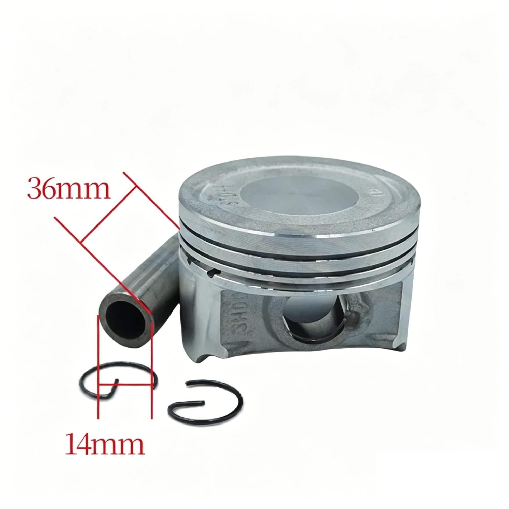 Fasce Elastiche Per XP125 Per XP 125 52.4mm Foro 14mm Foro Pin Pistone Con Anelli Parti Del Motore Kit Moto Pistone