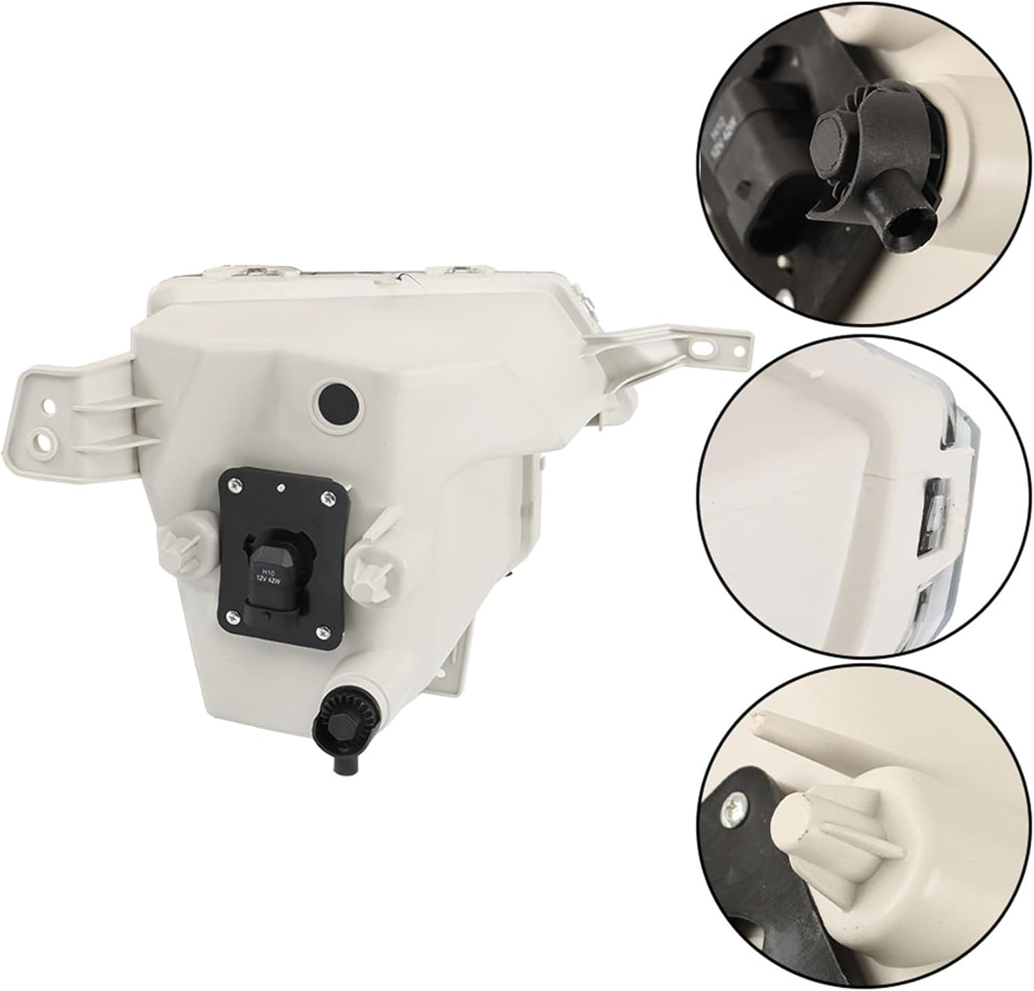 WFLNHB Left Front Halogen Fog Light Repalcement for Explorer 2016-2017 Front Fog Light W/Bezel Driver Side FB5Z15201G