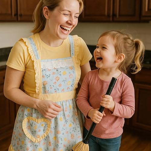 Miniatura 6 de CRB Fashion Delantal de cocina para mujer Delantales de chef de cocina con bolsillo para damas, mujer, mujer