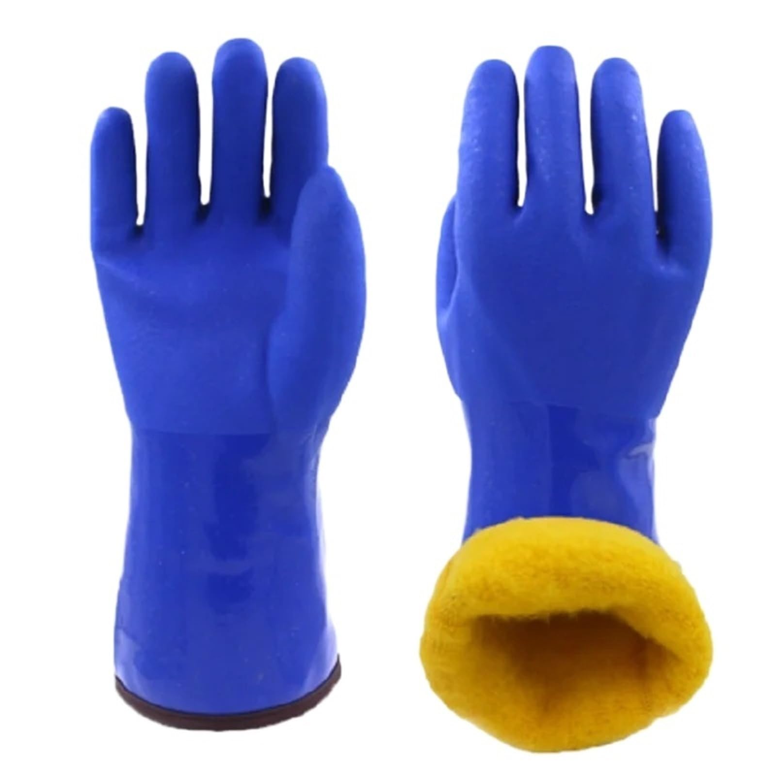 Genérico -Guantes De Trabajo Térmicos De 20 Grados | Guantes Impermeables A Prueba De Aceite De PVC For Almacenamiento En Frío Y Trabajos De Pesca(M)