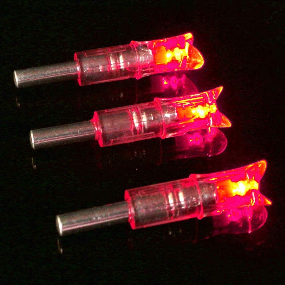 LED Rosso Luminoso Nock Interruttore 7,62 Mm di Diametro Interno Corda per Carte Illumina Automaticamente Nock