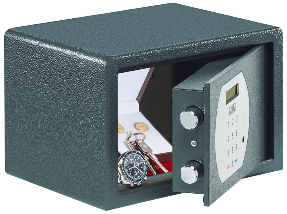 Burg-Wächter Pure-Safe PS 110 E Coffre-fort avec serrure à combinaison électronique, fixation murale et au sol, 6,7 l, 7,1 kg, anthracite