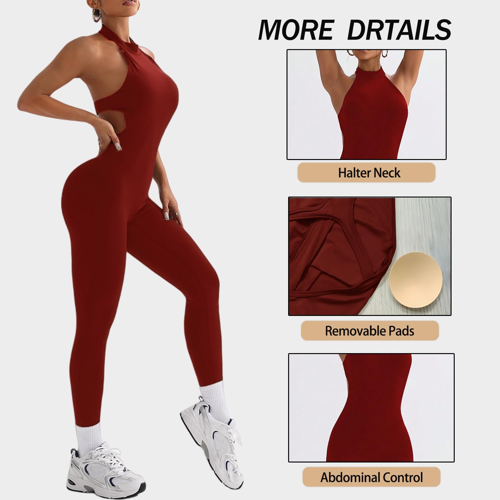 Mono de una pieza para mujer Deportivo sin Costuras Ajustado sin espalda Elástico Elegante Body Overol Ropa Deportiva Gimnasio Yoga