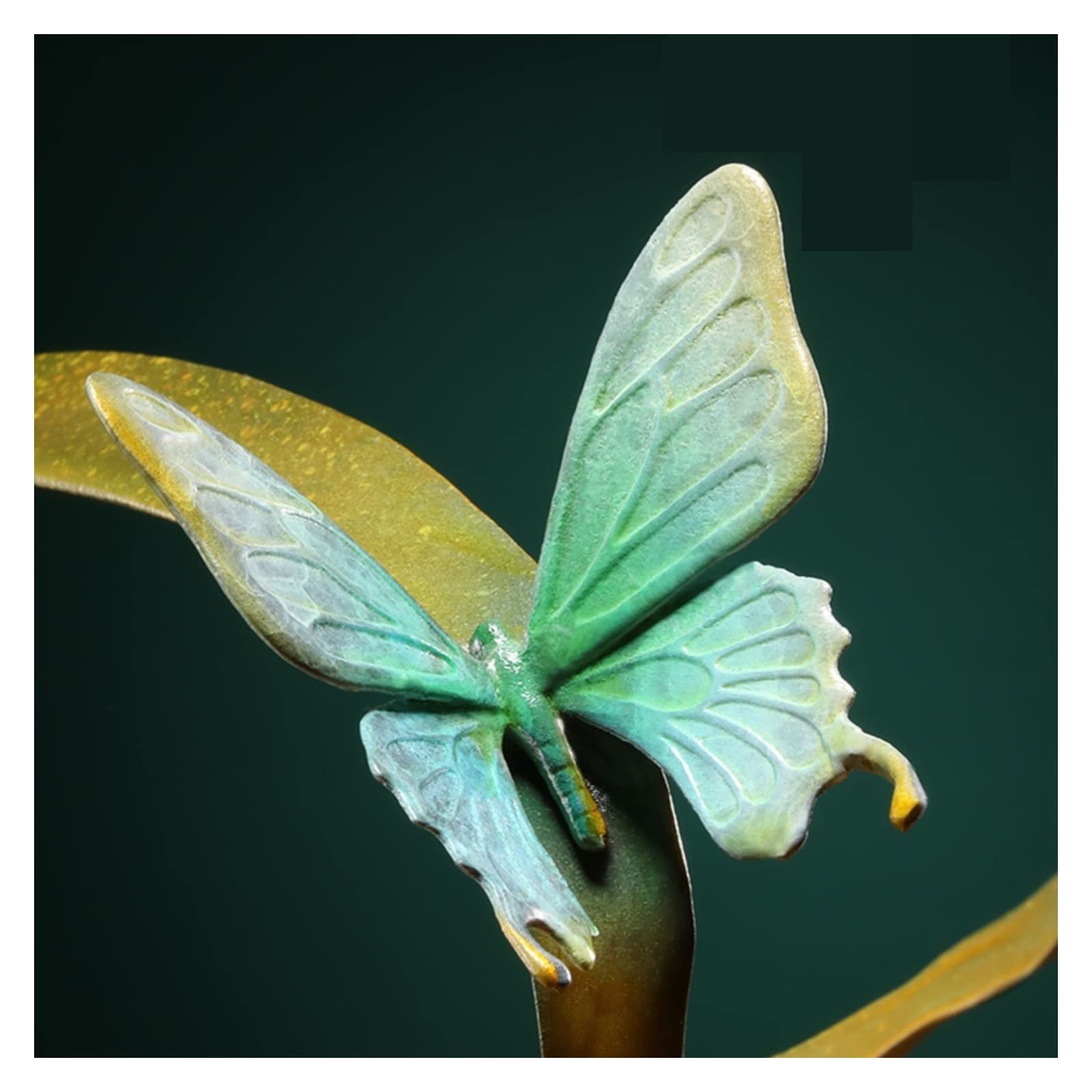 Dekoracje na biurko Kolor miedziana orchidea wejście Ornament rzemiosło salonu Hotel Zen dekoracyjna rzeźba grafika Akcesoria do biurka domowego