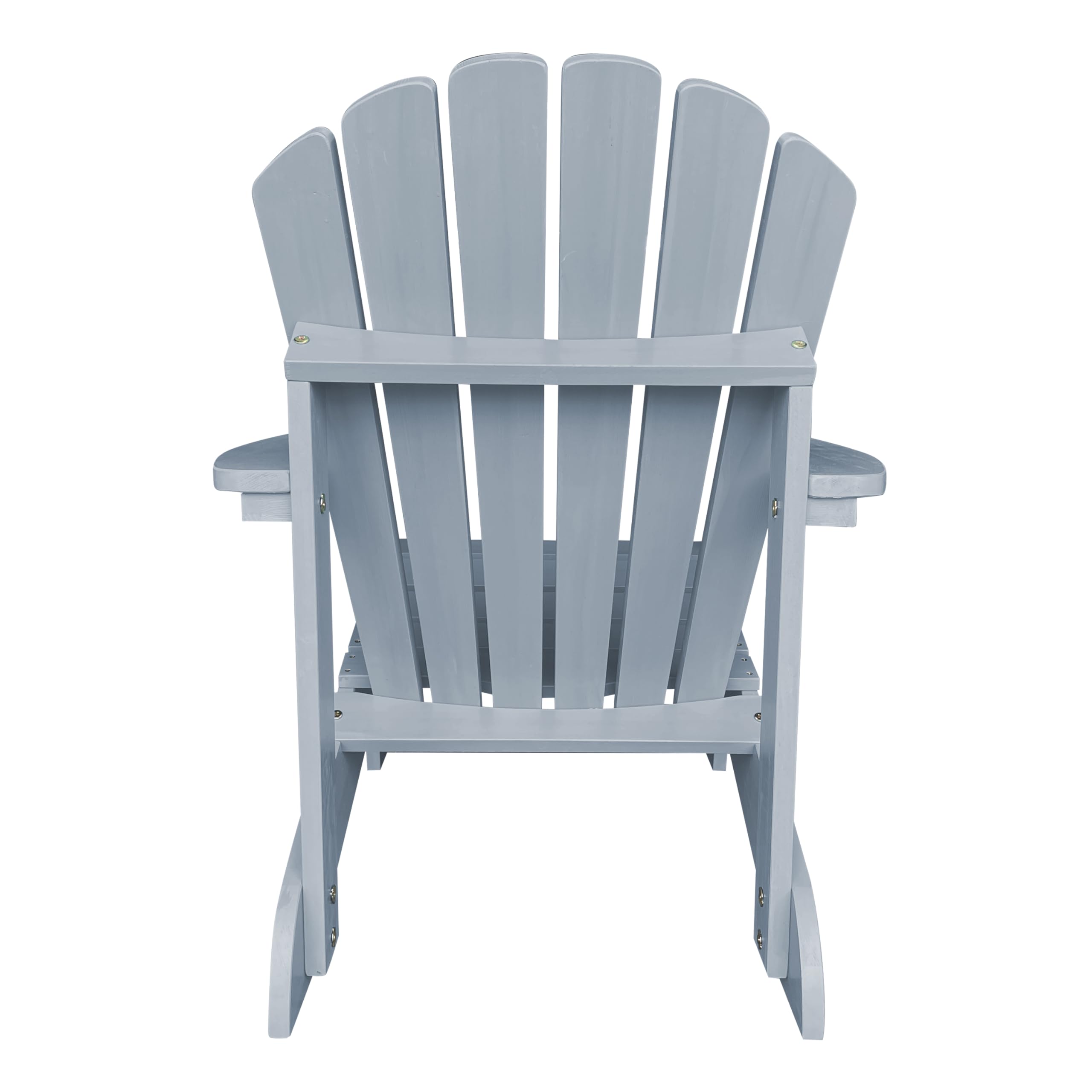 AXI Carmen Silla Adirondack, Silla Jardin Madera, Gris| Silla Jardin, Silla Terraza 1 Persona/Silla Exterior | Sillon Terraza Respaldo Alto 90 x 78 x 93 cm 14 kg.