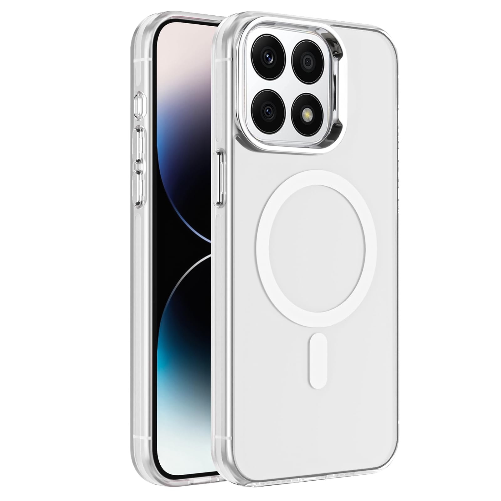 Dl3 Mobilak Case For Honor X8a (Not for X8) Case Crystal Clear [Not Compatible with MagSafe] Soft TPU Gel Case Flexible Silicone Anti-Scratch Transparent TPU Cover - Clear