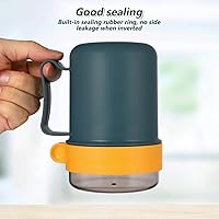 Vista 5 de Cabilock Microwavable Soup Mug with Lid, Oatmeal Bowls with Foldable Spork, 13.5 Oz Microwave Safe Soup Cup for Ramen Noodles Beverages