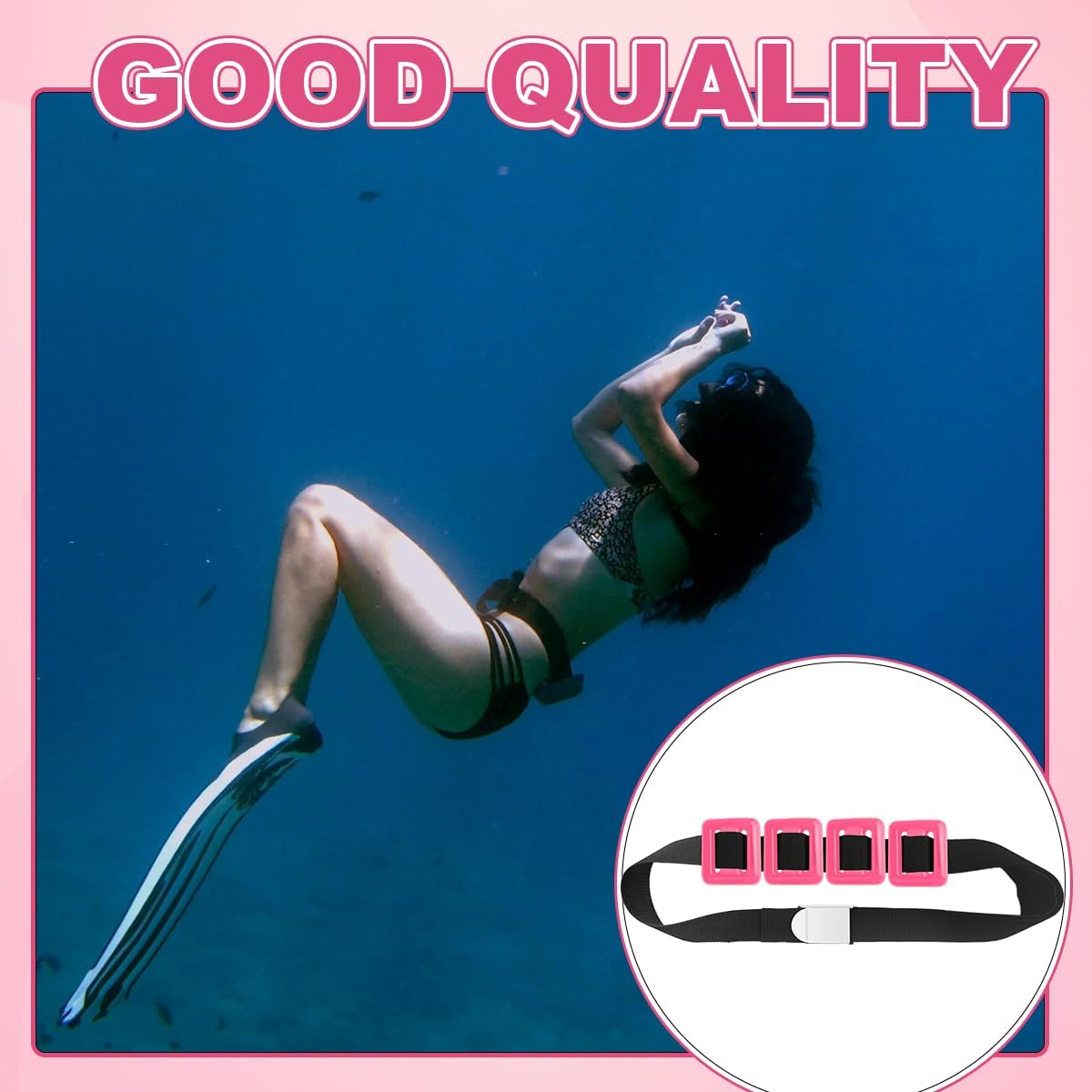 4 Pcs Dive Weight Belt Scuba Weight Belt,2.2 LB Scuba Weights,Nylon Coated Dive Weights Block,Freediving Weighted Dives Belts,Belts with Metal Block Buckle for Free Diving Spear Fishing