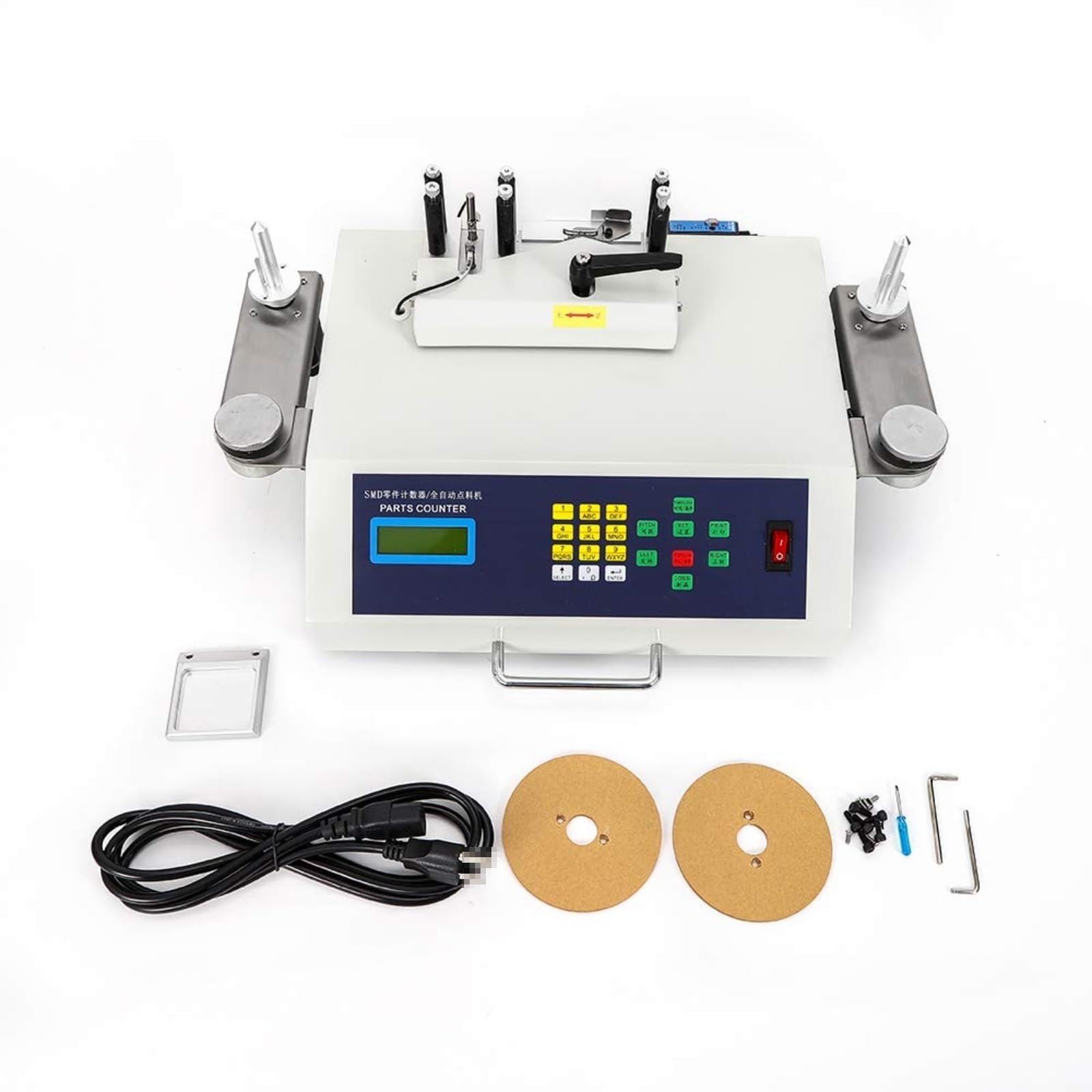Contatore automatico delle parti, macchina di conteggio elettronica della bobina da 50 W con display LCD e rilevamento delle perdite per l'elaborazione meccanica di precisione